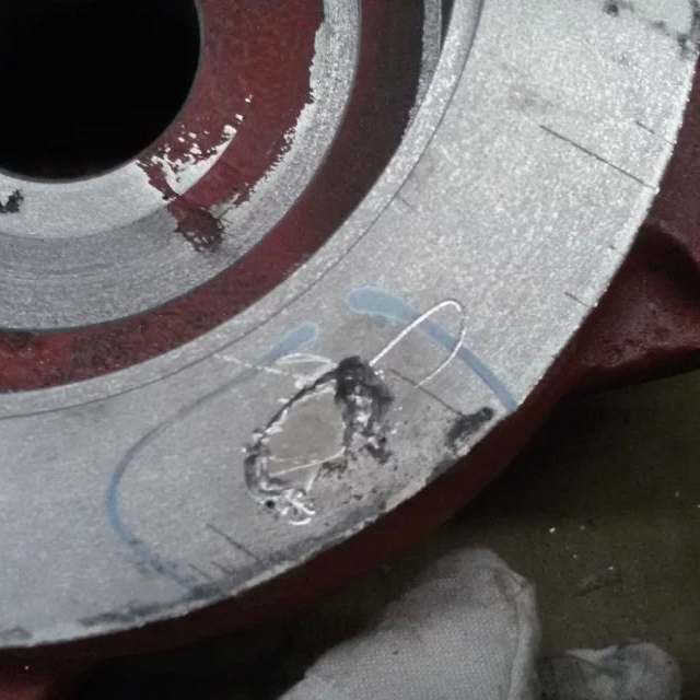 电火花堆焊修复机样件焊补图片